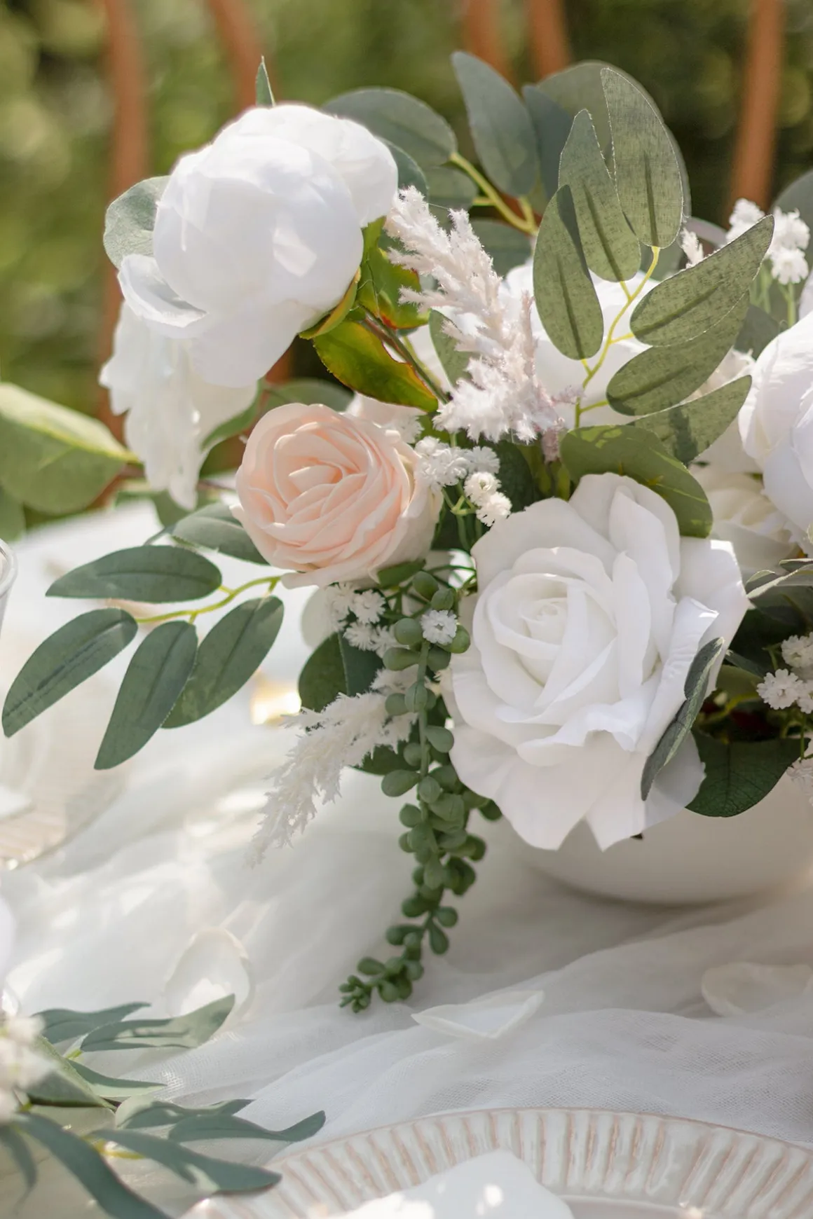 Natural White & Ivory Designer Flower Boxes