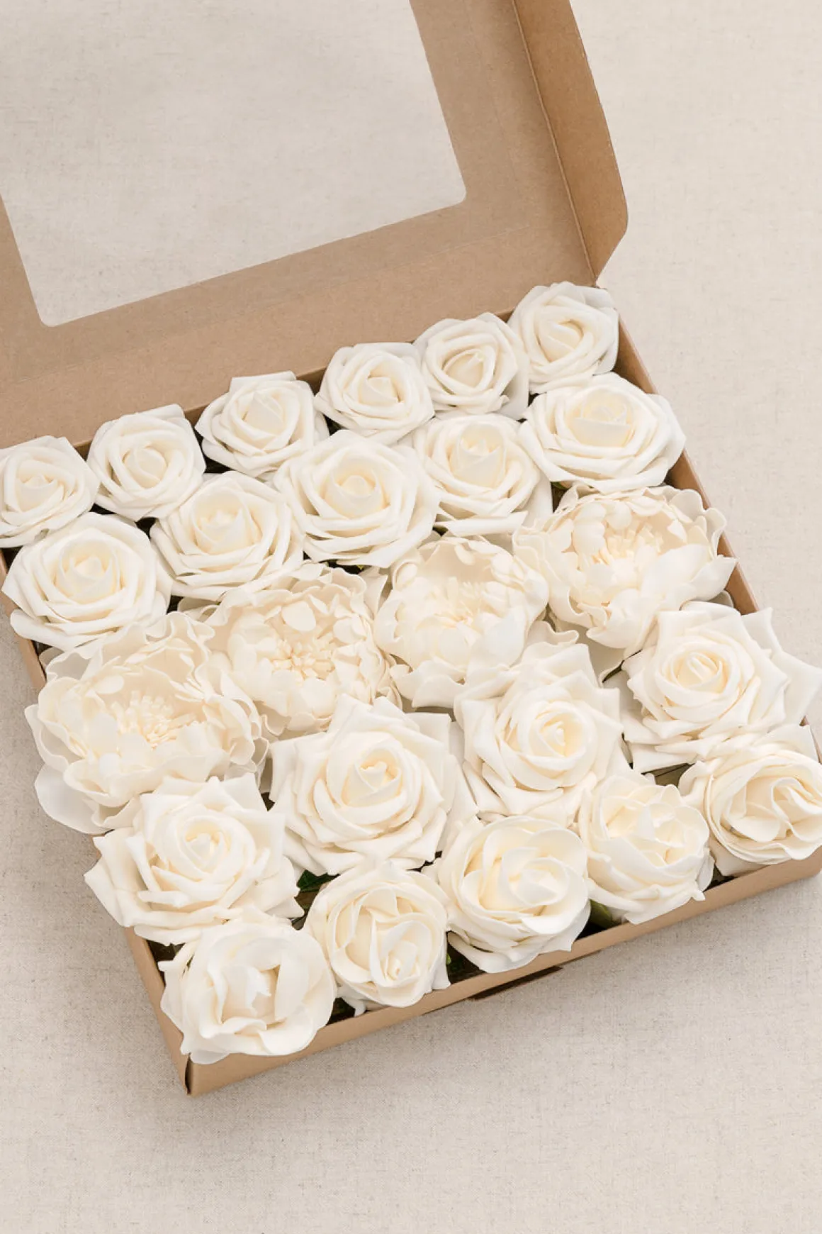 Natural White & Ivory Designer Flower Boxes