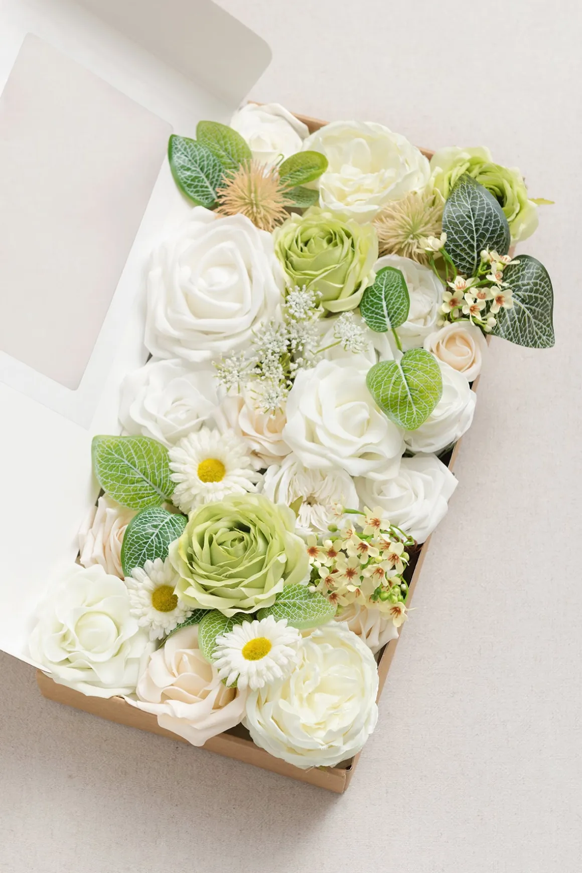 Natural White & Ivory Designer Flower Boxes