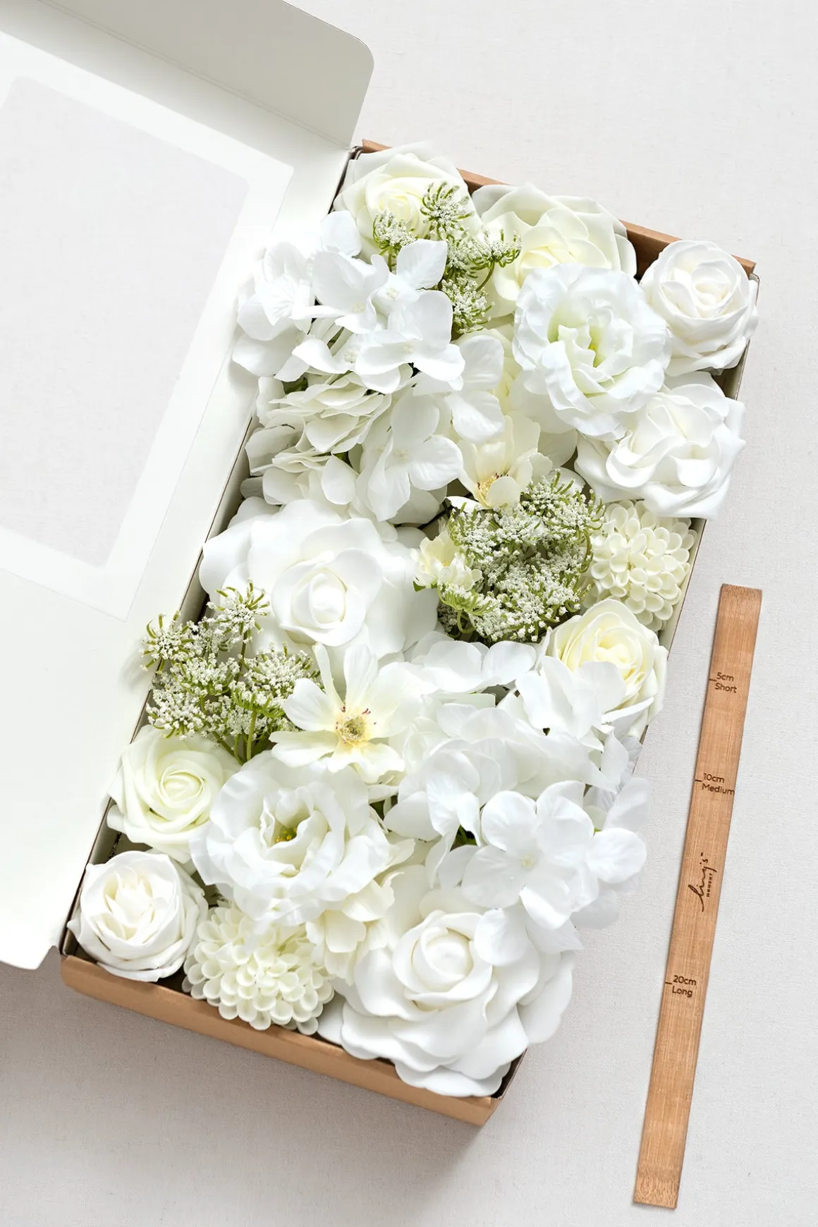 Natural White & Ivory Designer Flower Boxes