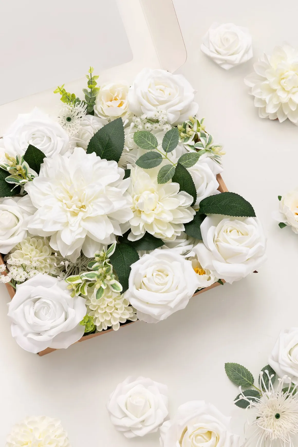 Natural White & Ivory Designer Flower Boxes