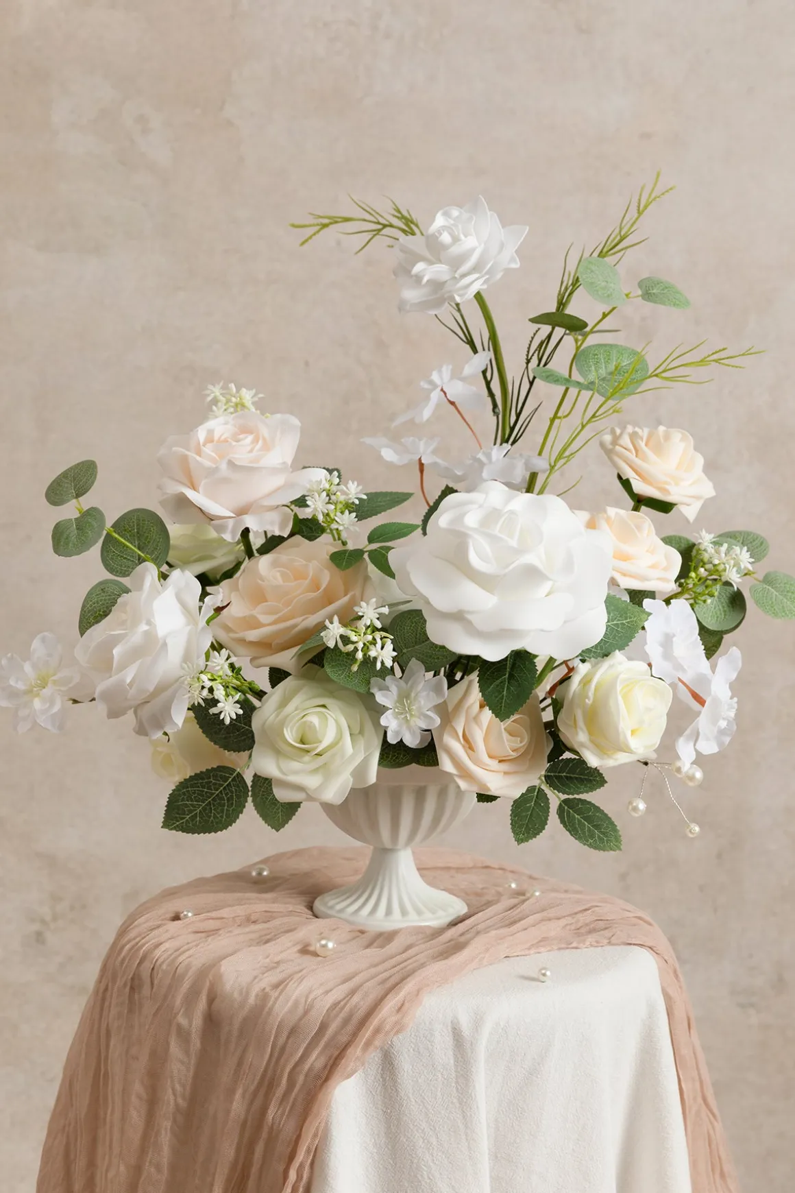 Natural White & Ivory Designer Flower Boxes