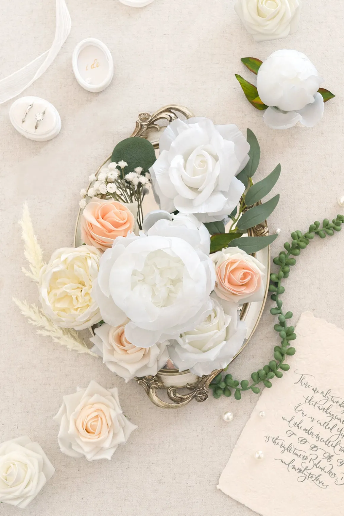 Natural White & Ivory Designer Flower Boxes