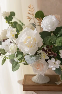 Natural White & Ivory Designer Flower Boxes