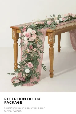 Reception Decor Package in Dusty Rose & Cream