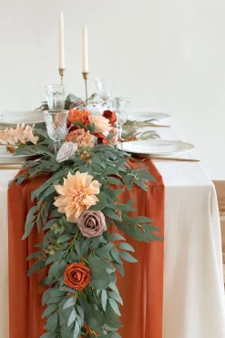 Romantic Sheer Table Runner 29" w x 10ft/14ft