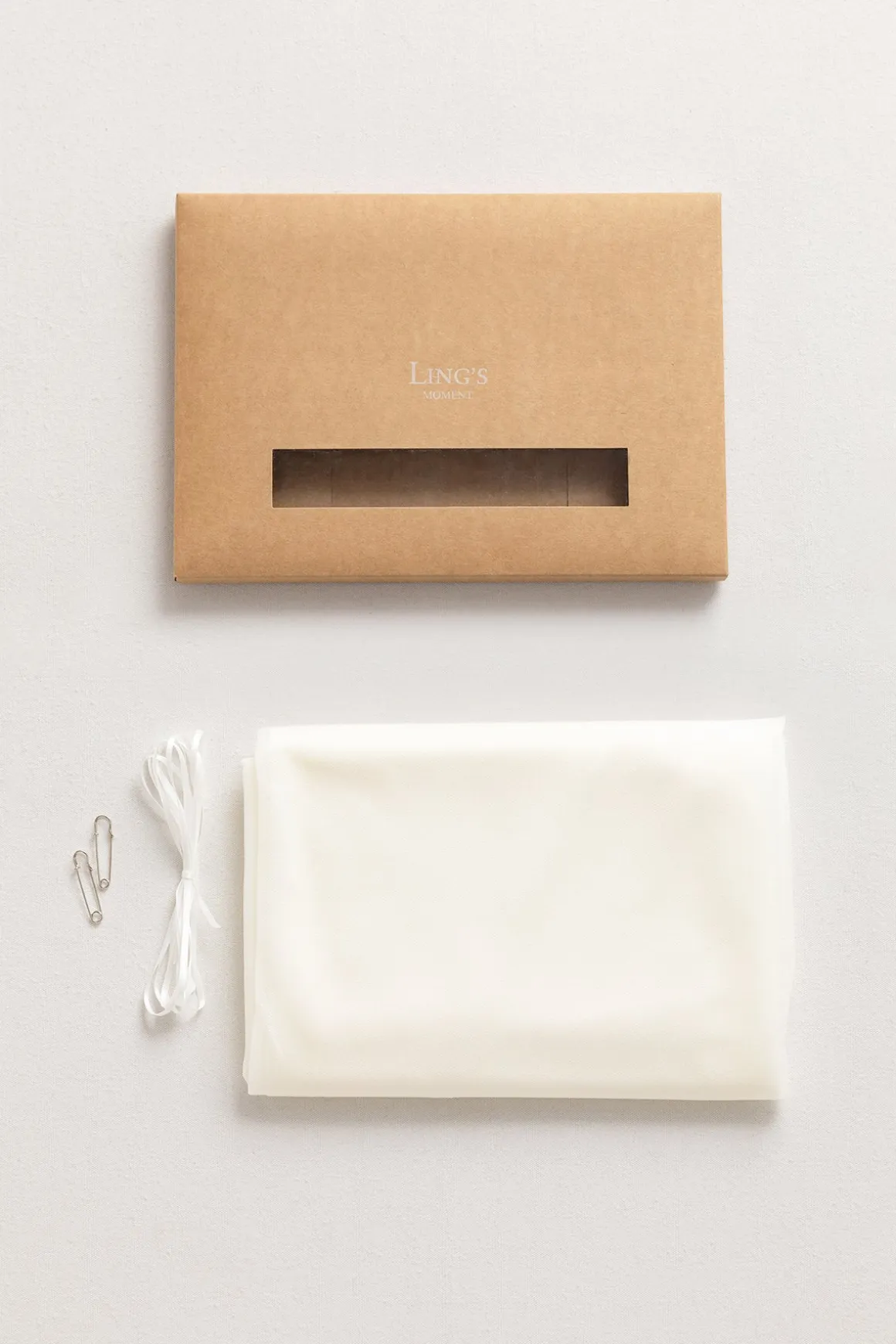 Romantic Sheer Table Runner 29" w x 14ft - Ivory (1-pack)