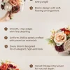 Round Bridesmaid Bouquet in Terracotta & Amber