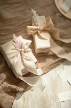 Sheer Frayed Chiffon Ribbons 1.5" w x 4.5ft - Ombre Colors