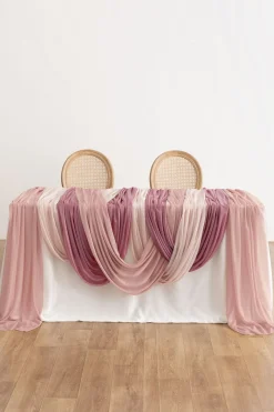 Sheer Wedding Arch Draping 30