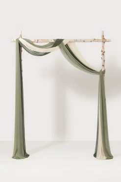 Sheer Wedding Arch Draping 30