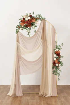 Sheer Wedding Arch Draping 30