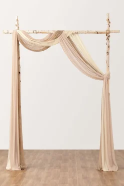 Sheer Wedding Arch Draping 30