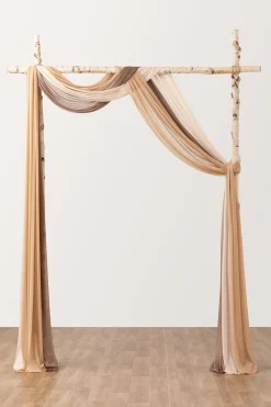 Sheer Wedding Arch Draping 30