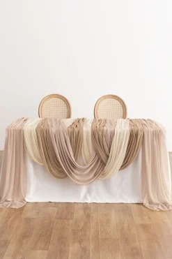 Sheer Wedding Arch Draping 30