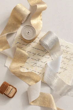 Shiny & Matte Chiffon Ribbons 1.5" w x 6 Yards (Set of 3) | Clearance