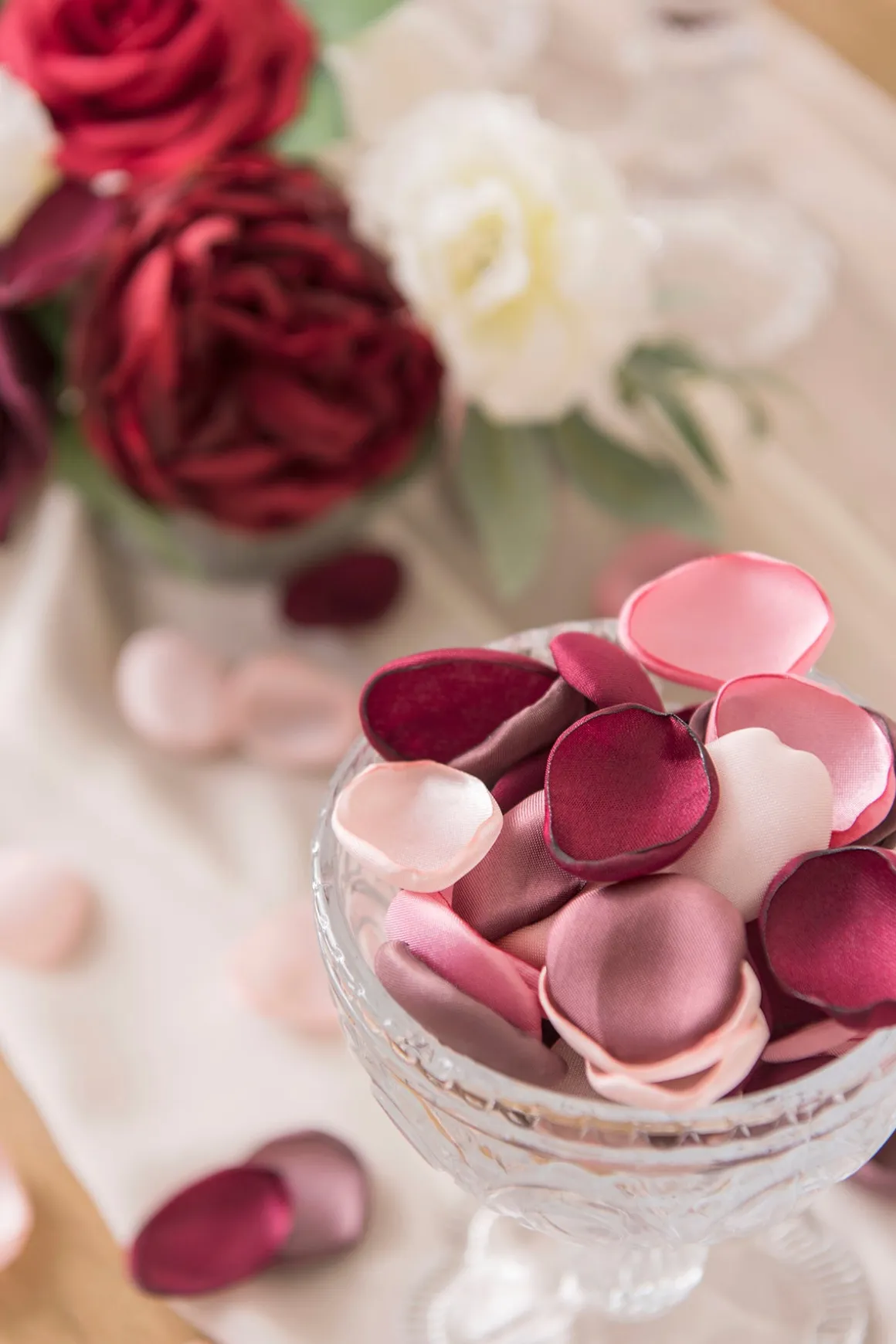 Silk Rose Petals