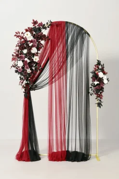 Single Arch Decor Pack in Moody Burgundy & Black | Clearance