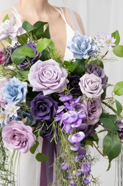 Small Free-Form Bridal Bouquet in Ethereal Purple Dream | Clearance