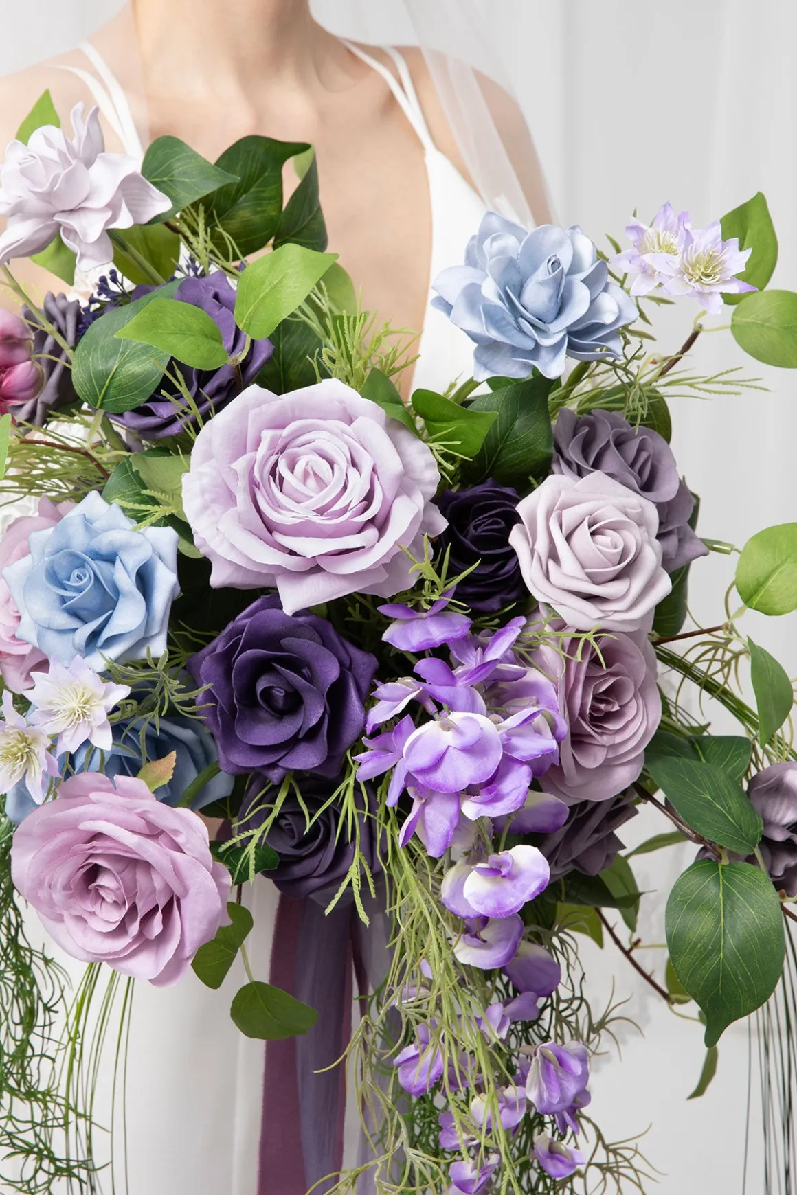 Small Free-Form Bridal Bouquet in Ethereal Purple Dream | Clearance