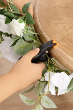 Sweetheart Table Floral Swags in White & Sage