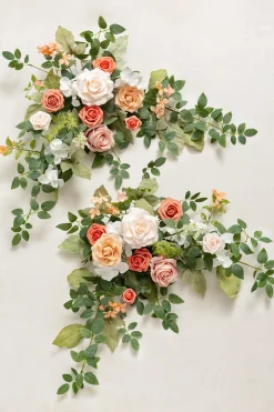 Sweetheart Table Floral Swags in Garden Blush