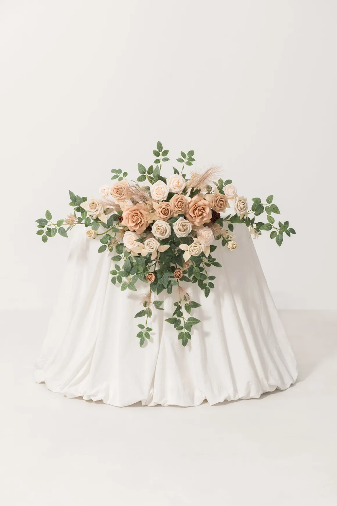 Sweetheart Table Floral Swags in Beige & Sage | Clearance