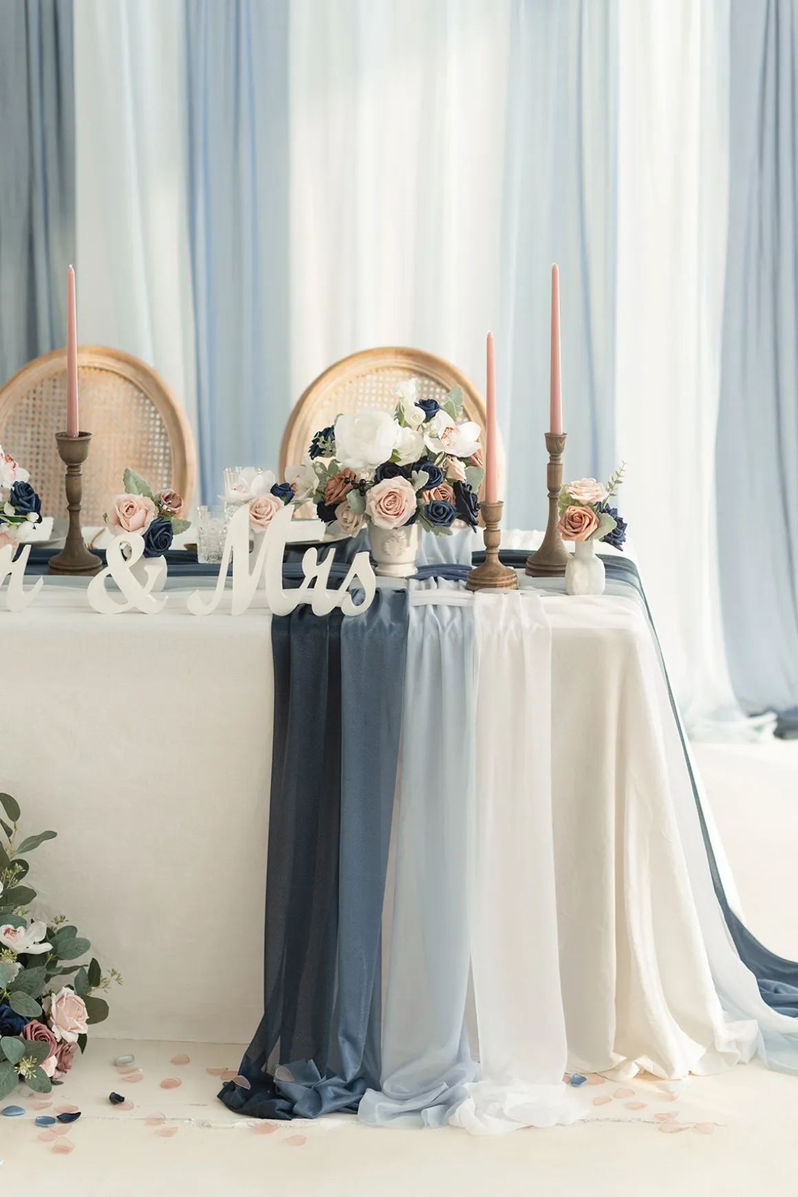 Weave Wedding Table Runner for Reception (Set of 8)