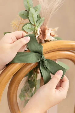 Wedding Aisle Decoration Pew Flowers in Beige & Sage | Clearance