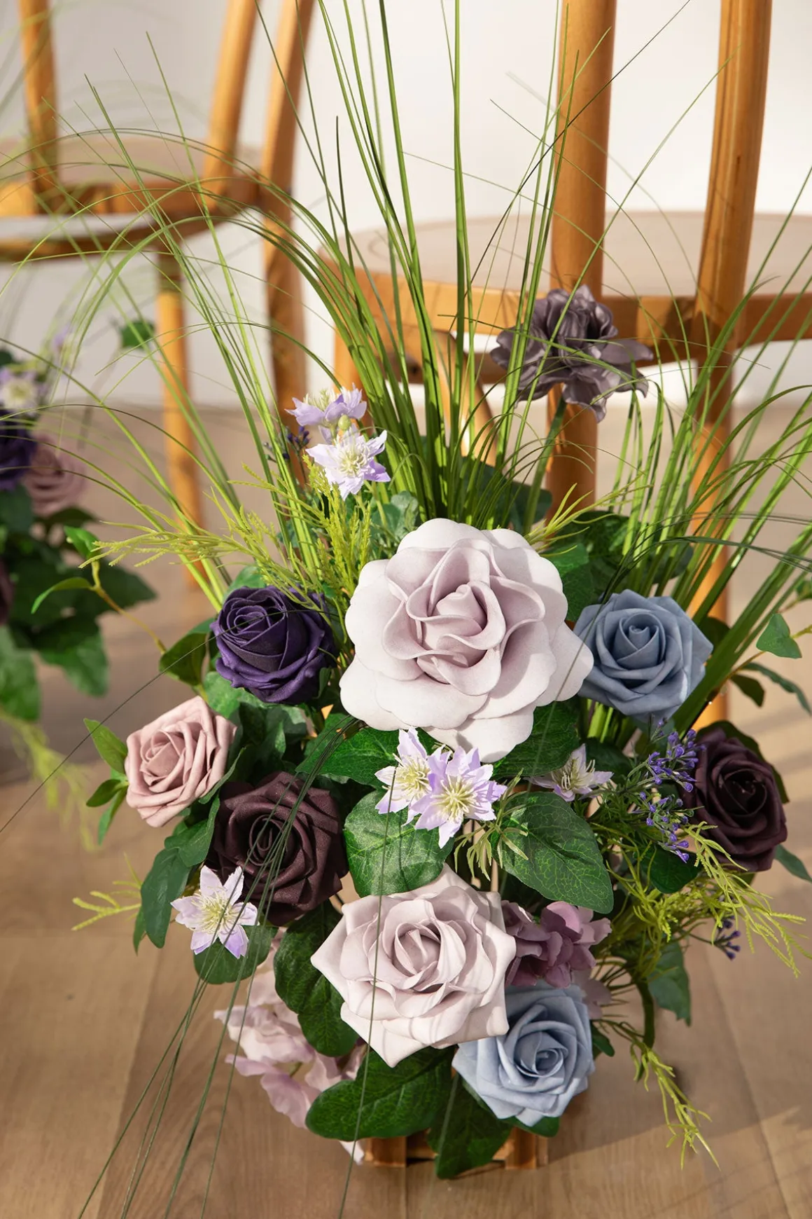 Wedding Aisle Runner Flower Arrangements in Ethereal Purple Dream | Clearance
