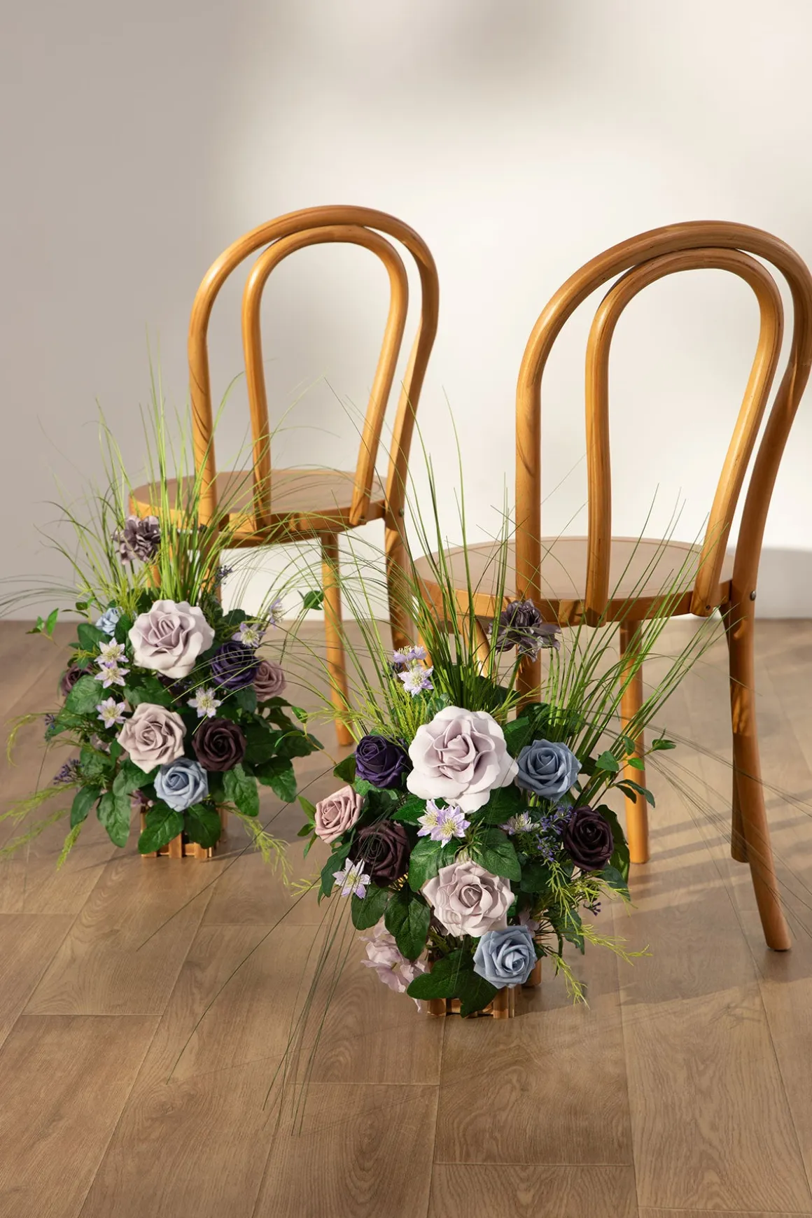 Wedding Aisle Runner Flower Arrangements in Ethereal Purple Dream | Clearance