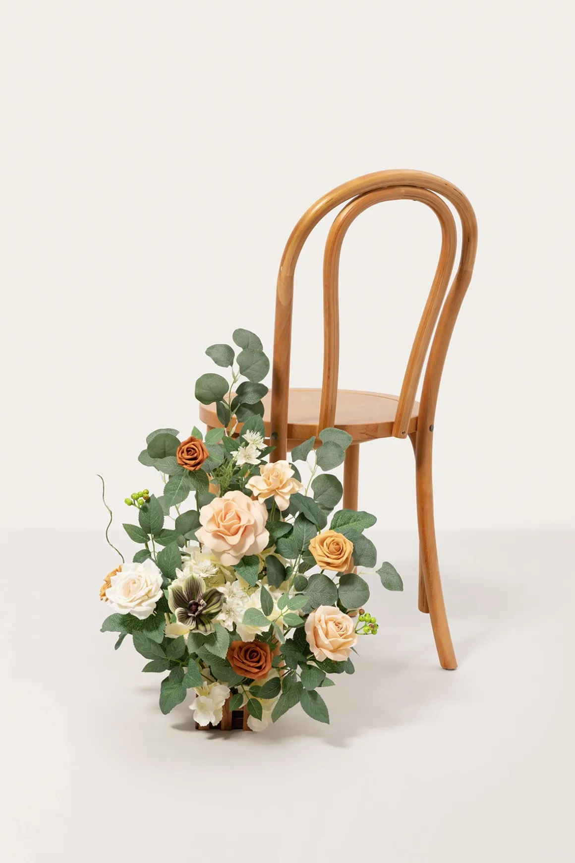 Wedding Aisle Runner Flower Arrangement in Apricot & Soft Peach | Clearance