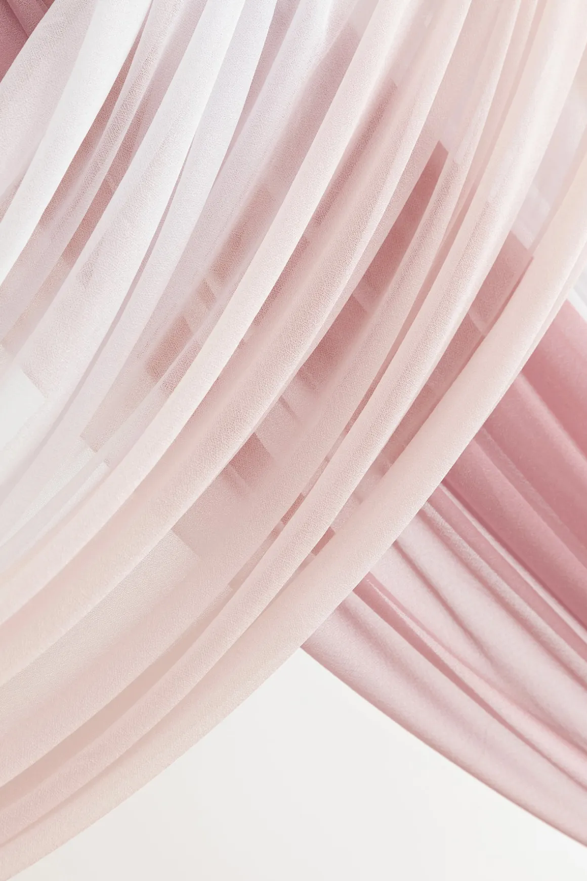 Wedding Arch Drapes in Gentle Blush