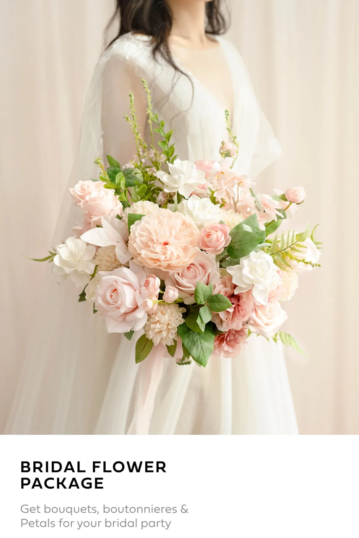 Wedding Flower Packages in Blush & Cream