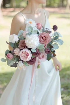 Wedding Flower Packages in Dusty Rose & Mauve