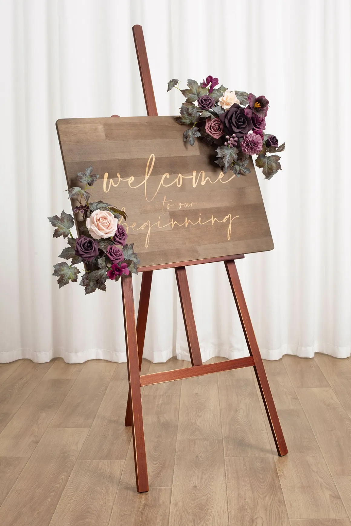 Wedding Flower Packages in Plum Velvet Wedding