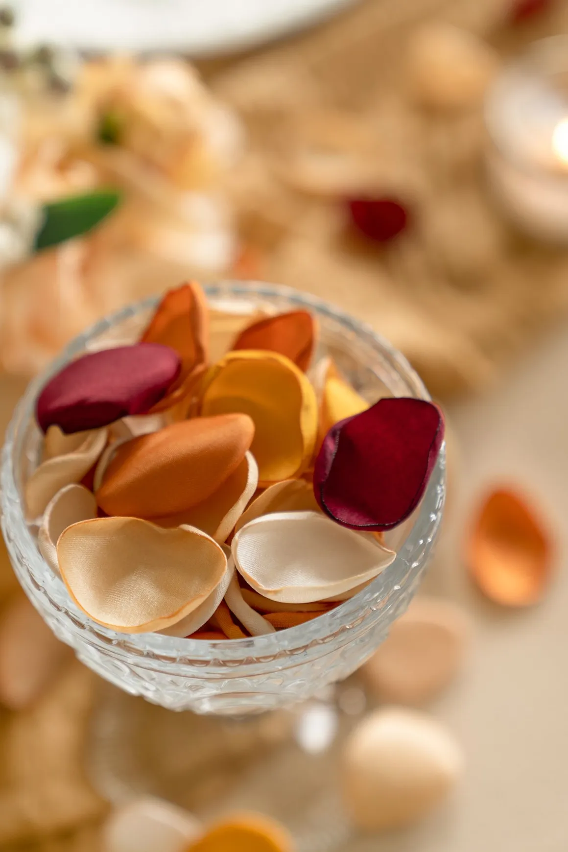 Wedding Flower Packages in Russet Orange & Denim Blue