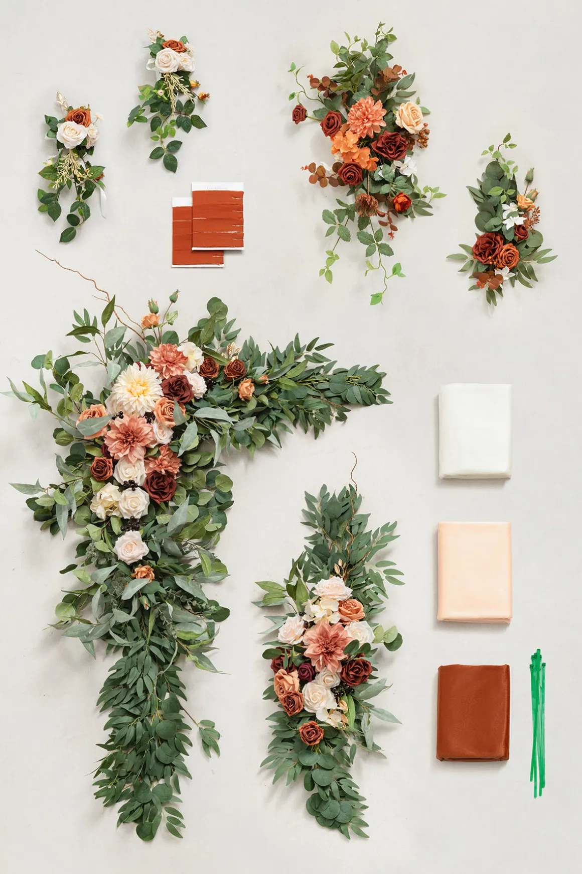 Wedding Flower Packages in Sunset Terracotta