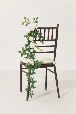 Wedding Hanging Chair Back Decoration in White & Sage