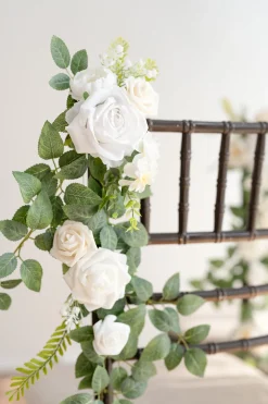 Wedding Hanging Chair Back Decoration in White & Sage