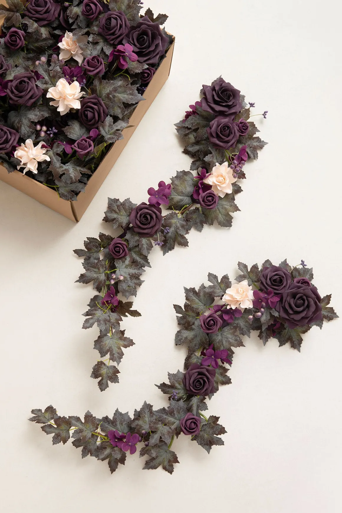 Wedding Hanging Chair Back Decoration in Plum Velvet Wedding | Clearance