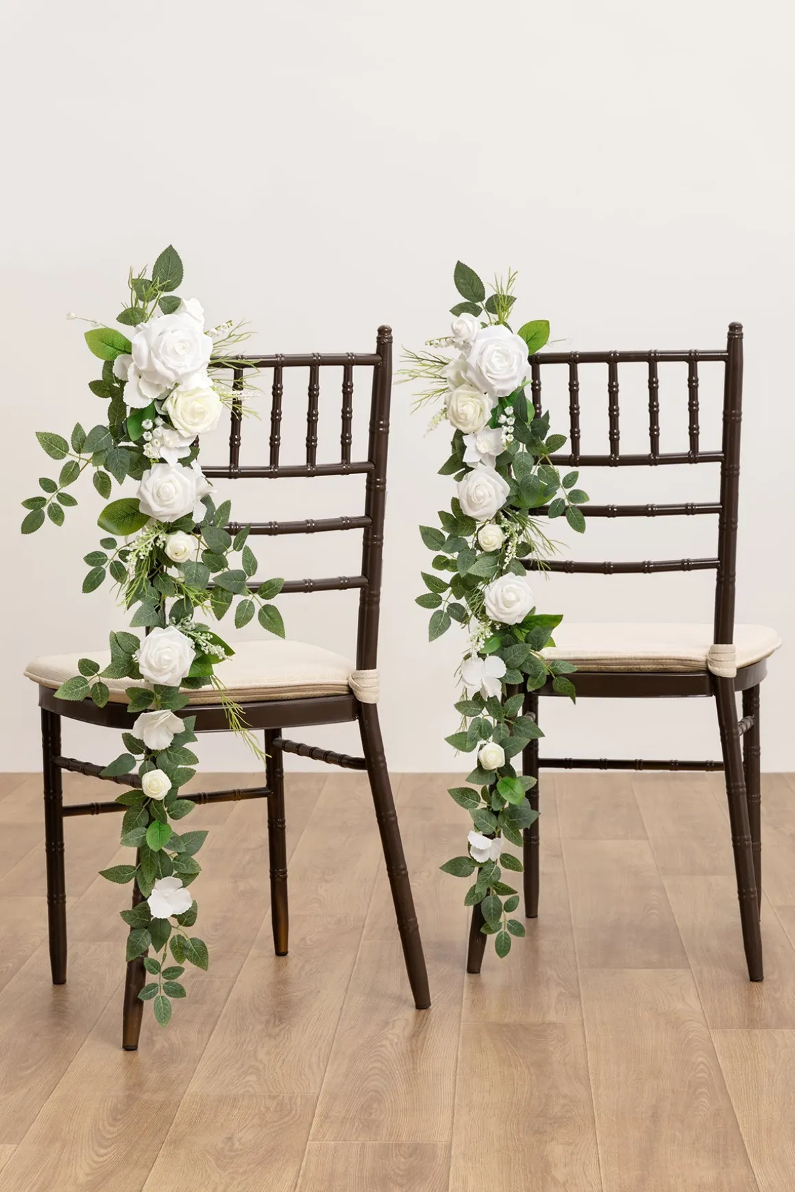 Wedding Hanging Chair Back Decoration in White & Sage | Clearance