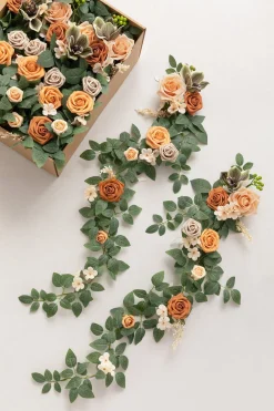 Wedding Hanging Chair Back Decoration in Apricot & Cream | Clearance