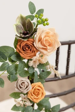Wedding Hanging Chair Back Decoration in Apricot & Cream | Clearance